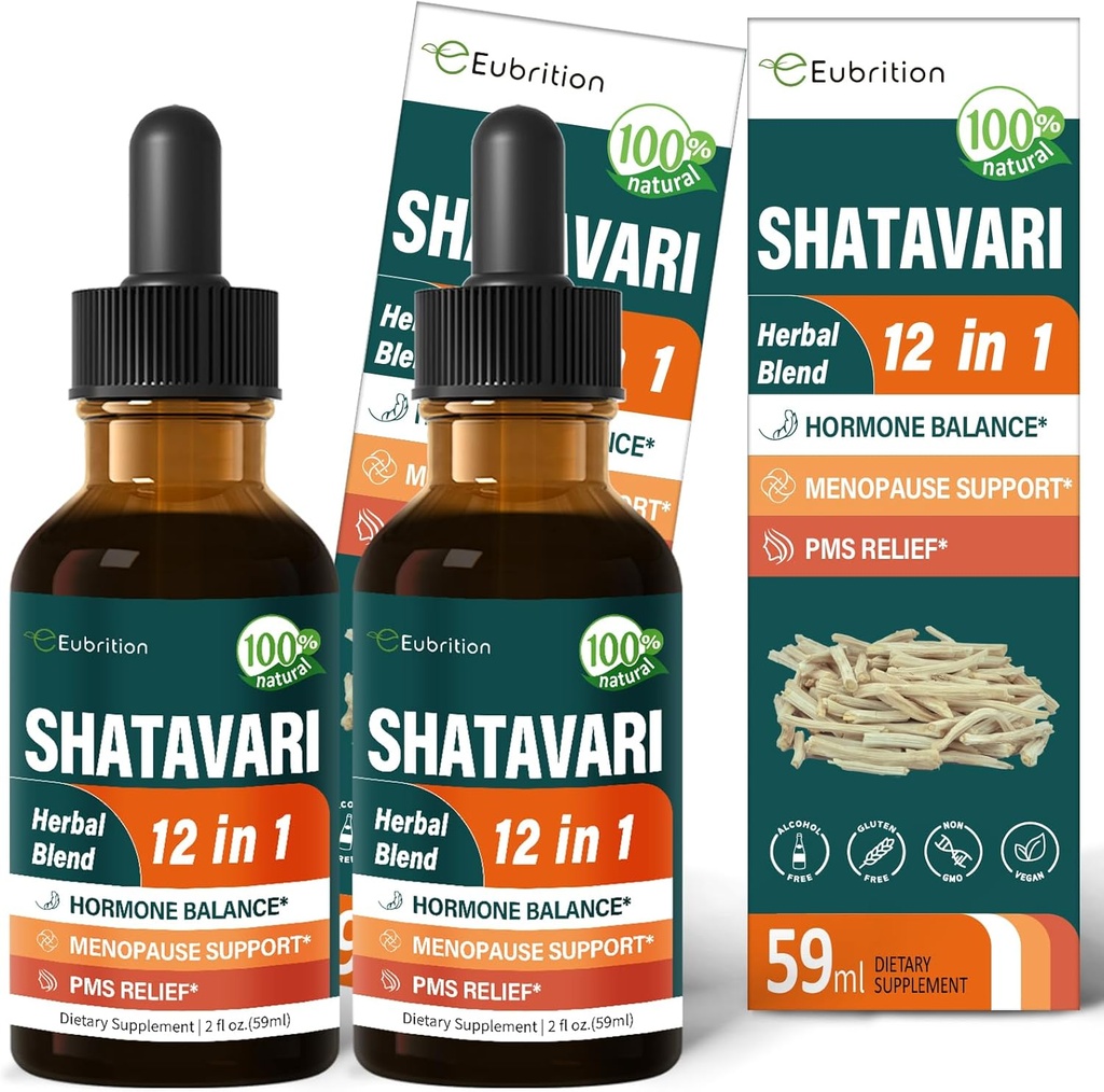 Shatavari Extract Hormon Harmony Drops dla kobiet Estrogen Balance, Red Clover, Dong Quai & Black Cohosh Suplement dla menopauzy ulgi, PMS Wsparcie w / Dziki Yam, Vitex Berry. 4 oz
