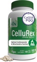 Zdrowie Thru Nutrition CoQ10 Plus PQQ i Red Spinach Xi124; Cellurex Xi124; Cellular Optimizer for Brain Circulation Energy and Mitochondria Function Support 124; Certified Vegan Xi124; Non-GMO (Opakowanie 60)