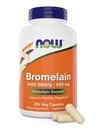 Bromelain 500 mg, 200 kapsułki Veg - naturalny ananas, suplement enzymatyczny proteolityczny, 2400 GDU