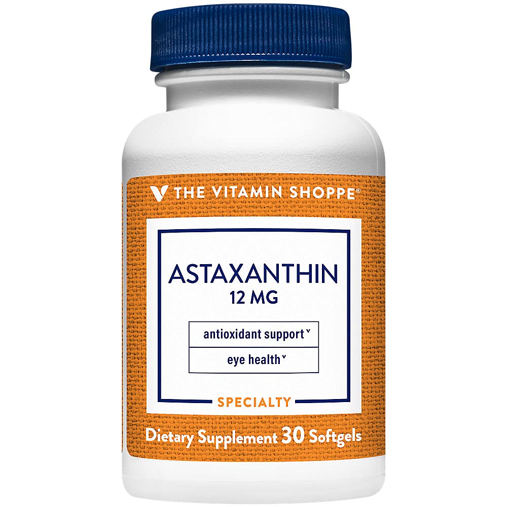 Witamina Shoppe Astaksantyna (Solasta) Branded Ingredient 12 mg (30 (30 Softgels)