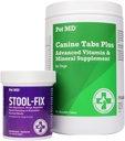 Zwierzęta MD Tabs psów Advanced Multivitamin & Stool Fix