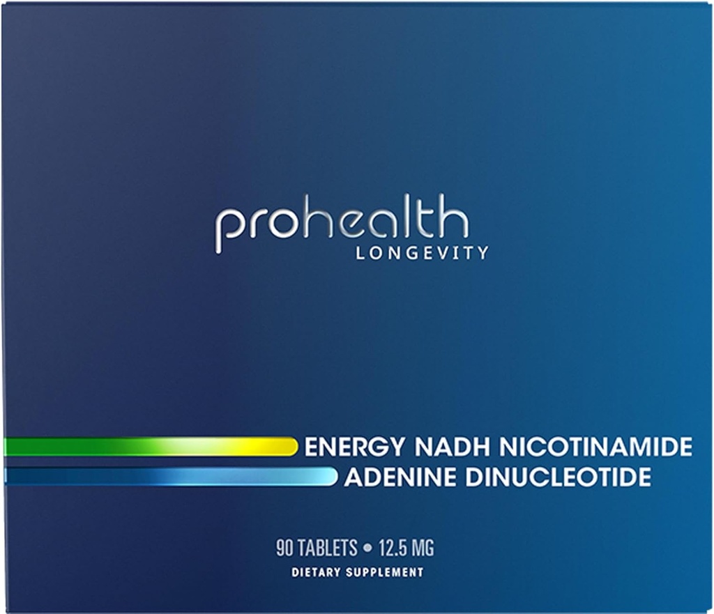 Energy NADH - Boost NAD (12,5 mg, 90 Tablets) Boost Energy, Mental Clarity, Alerity and Concentration Agregable 124; Unique Cellulose Matrix Coating for Enhanced Absorption Agreement 124; Gluten Free Agreement 124; Dairy Free