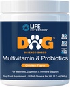 Life Extension Dog Multivitamin & Probiotyki - Dog Food Supplement for Total Health, Trawienie i Wsparcie immunologiczne - Witaminy, Mieszanka Probiotyczna, Colostrum (Bydło) - 90 Soft Chews