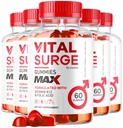 (5 pack) Vital Surge MAX, VitalSurge Gummies MAX for Men Support, 1050 MG Advanced Max Strength Formula, VitalSurge MAX Mężczyzna Performance, Vital SurgeMAX Mens Gummies