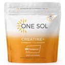 Jeden Sol Kreatyna dla kobiet, Wszystkie naturalne kobiety Kreatyna proszek w kreapure & leucyna, Zwiększenie Lean Muscle Mass, Redukcja czasu regeneracji, Promotes Brain & Bone Health (Unflavored, 60 Sług)