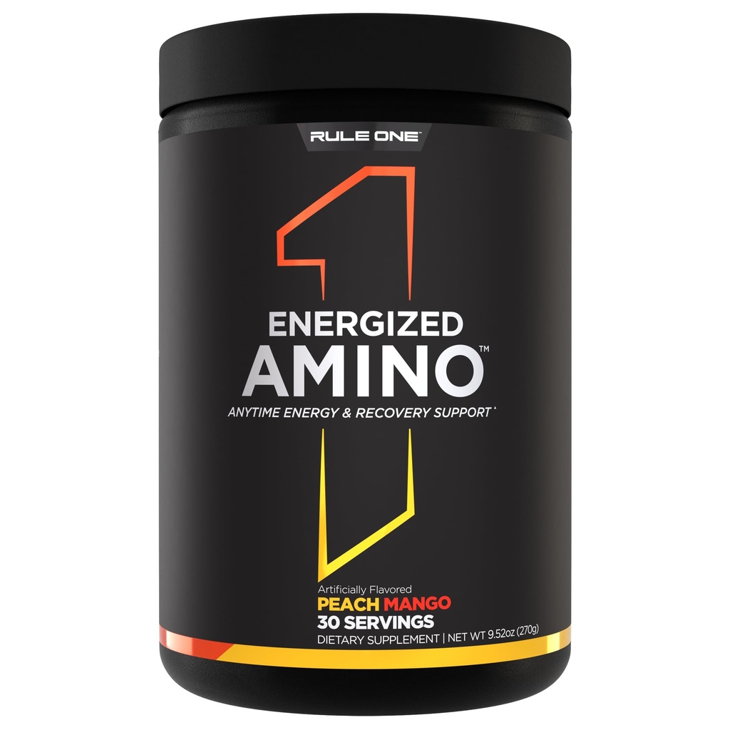 Artykuł 1 Zenergetyzowana Amino - Wsparcie w zakresie energii i odzyskiwania energii w każdej chwili z BCAA, glutaminy, cytruliny, Beta Alanine i kofeiny z ekstraktów zielonej kawy i herbaty (30 Sług, Peach Mango)