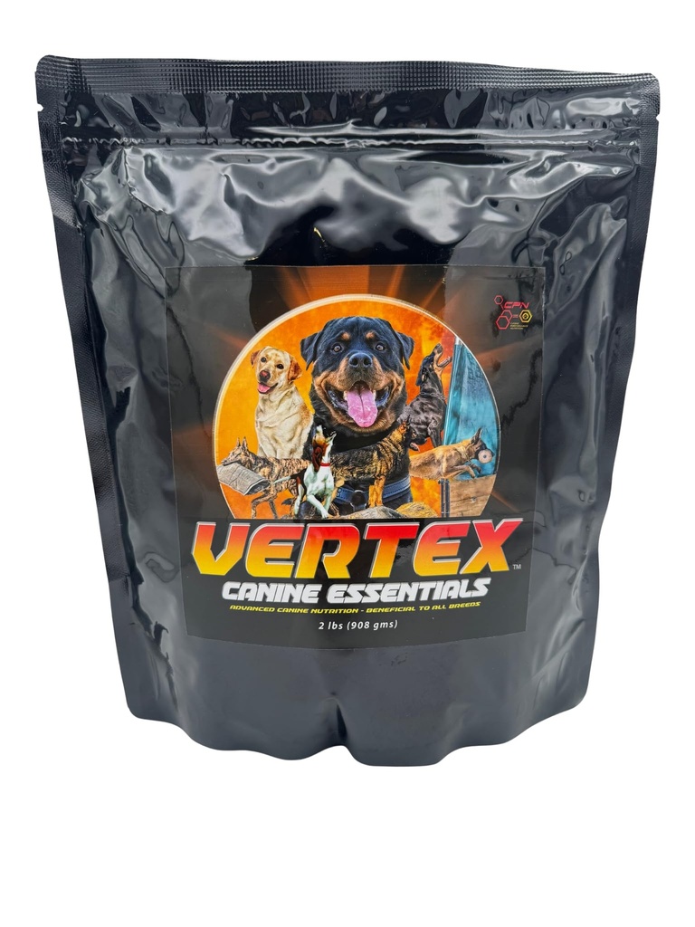 Vertex High- Performance Dog Supplement - Przeznaczona wątroba, serwatka i białko jaj - Wspiera mięśnie, odzysk, płodność, trawienie i produkcję mleka - Idealny do pracy, Hodowla i Aktywne psy - 2 LBS