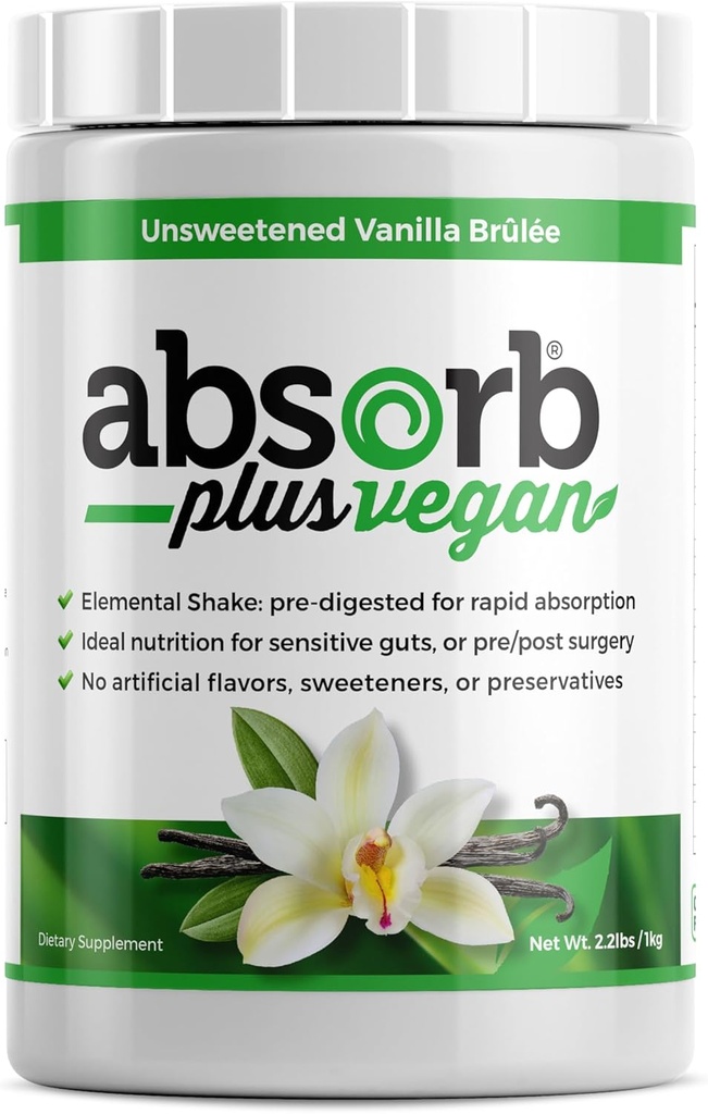 Vegan Elemental Shake - mieszanka proszkowa, naturalne składniki, nie- GMO, Gluten- wolne od glutenu, Organiczne rozpylone białko ryżowe - gładka, łatwo zmieszana formuła (2,2 kg, niesłodzona Vanilla Brulée)
