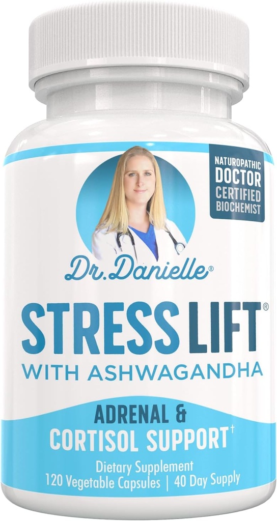 Stres Winda 124; Najlepszy suplement Ashwagandha - 5 w 1 Organic Stress Relief, Wsparcie nadnerczy, Joy, Mood & Thyroid Wsparcie 124; Relax The Mind, Boost Mood, Relieve Stress 120 Kapsułki wegan