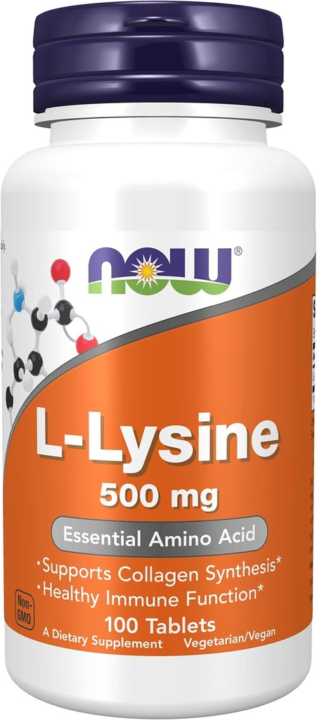 Teraz żywność L- Lizyna -- 500 mg - 100 tabletek