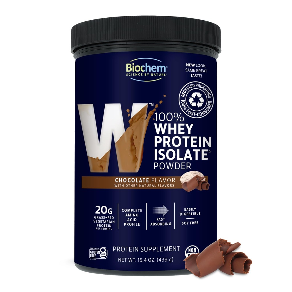 Biochem, proszek z białka serwatki, 20 g białka do wsparcia mięśni i intensywnych treningów, czekolada, 15,4 oz...
