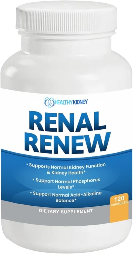 Renew nerki: Advanced Nerki Cleanse Detox & Naprawa Nerki Suplement wsparcia. Przełom Smart Nerki Suplement Odmładza Nerki Zdrowie 120 Czapki