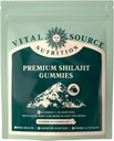 Vital Source Nutrition - Premium Shilajit Gummies - Bone, Brain, Energy & Vitality Support - Himalayan Organic Shilajit - Vegan, Gluten-Free & Halal - Summer Watermelon - 60 Gummies - 30 Servings