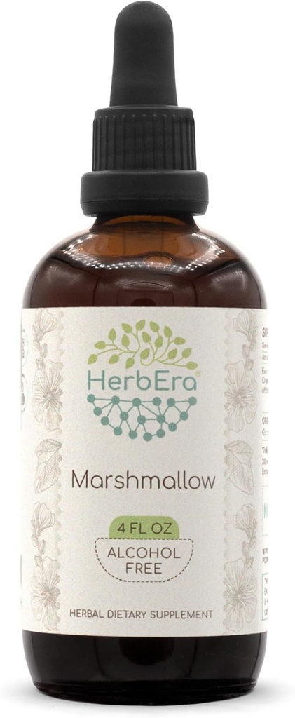 Marshmallow Root B120 Ekstrakt ziołowy wolny od alkoholu Tincture, Superconcentrated Marshmallow (Althaea Officinalis) (4 fl oz)
