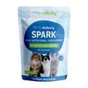 Pet Wellbeing Spark Daily Nutritional Greens Superfood for Cats - Probiotyki, Prebiotyki, Enzymy trawienne, Amino Acids, Antyoksydanty, Witamina D, Spirulina - Veterinarian- configurated 3.53 oz (100 g)