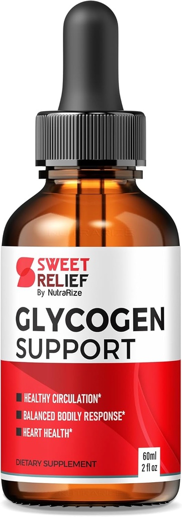 NutraRize Sweet Relief Glycogen & Joint Support Drops, Sweet Relief Detox Support Cleanse Renew, Sweet Relief Hair Prostate i Body Health for Fungus Advanced Support Formula (30 Służenia)