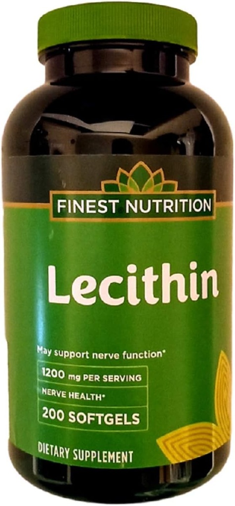 Finest Nutrition Lecithina 1200mg Softgels 200 ea by Finest Nutrition