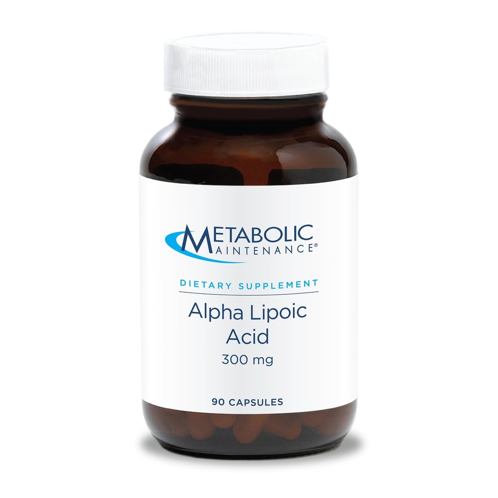 Konserwacja Metabolic Alpha Lipoic Acid - 300mg ALA Supplement - Antyoksydant Support for Nerve + Liver Health (90 kapsułki)