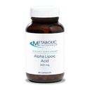 Konserwacja Metabolic Alpha Lipoic Acid - 300mg ALA Supplement - Antyoksydant Support for Nerve + Liver Health (90 kapsułki)