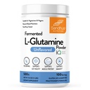 Sandhu 's L- Glutamine Proszek Pigment 124; 100 Służenia, 500 Gram, 17.6 Oz., Duży rozmiar, 3 miesiące dostaw 124; Made in USA Pigment 124; Non-GMO, Amino Acid Supplement for Muscle Support and Gut Health