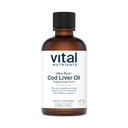 Vital Nutrigents - Ultra Pure Cod Liver Oil 1025 (stopień farmaceutyczny) - 100% Pure Norwegian Cod Liver Oil - 200 ml na butelkę