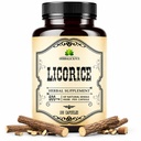 Licorice Root 100 Kapsułki - Czysta organiczna Glycyrrhiza Glabra - Suplement ziołowy dla Digestive Comfort & Ogólne Wellness - Nie-GMO & Dodatek - Bez