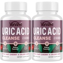 Oczyszczenie i detoks kwasu moczowego z Tart Cherry, Seler Seed Acid Supplement - poziom kwasu moczowego, staw, nerki i sen - 90 Kapsułki wegetariańskie