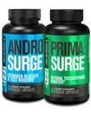 Jacked Factory Testosteron Booster dla mężczyzn 124; Estrogen Blocker z Tongkat Ali - Androsquic Anti- Estrogen + Primasurge Natural Test Booster - dla wzrostu mięśni, Witalność, Energia, 30 Day Supply