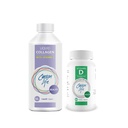 CARSON LIFE - Liquid Collagen Witamina C 1 Butelka, 16 Oz Bundle z dodatkiem witaminy D 1 Butelka, 10 000 j.m., 60 tabletek dla silnych mięśni, kości, zębów, anty starzenia, skóry włosów i paznokci
