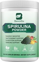 Proszek Spirulina, Super Zielone Puder Smoothies & Soki Mix z Spirulina, Probiotyki Enzymy trawienne, Chlorella, Owoce warzyw, Trawa pszenna dla odporności, Supports trawienia - Wegan