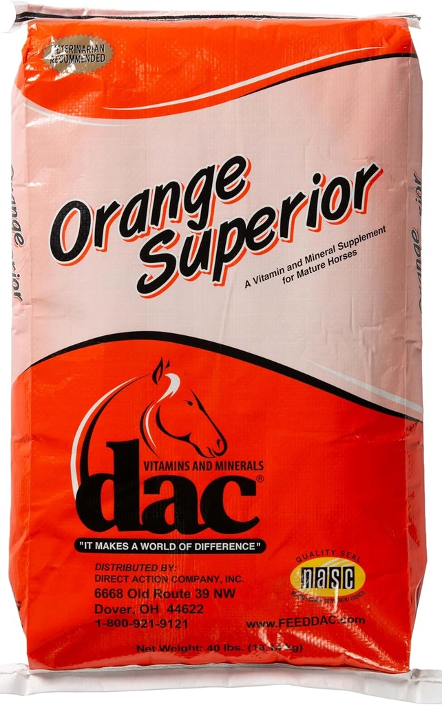 WITAMINY DAC I MINERAŁY "To sprawia, że świat różnic" Orange Superior 40lbs