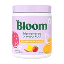 Bloom Nutrition High Energy pre Workout z Beta Alanine, Ginseng i L Tyrosine dla Amino Energy, Naturalny proszek kofeinowy z Green Tea Extract, Keto, Sugar Free Drink Mix, Truskawka Mango