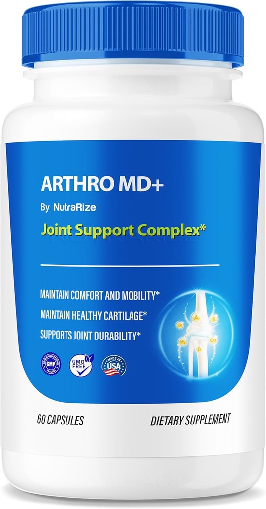 Arthro MD + kapsułki, Oficjalna Arthro MD Joint Support, All Natural Formula do wspierania elastyczności i mobilności, Premium Pills for Healthy Joints, Arthro M D Review (60 kapsułki)