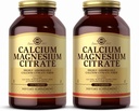 Solgar Wapnia Magnezu Citrate, 250 Tabletki (Opakowanie po 2) - Podtrzymuje zdrowe kości i zęby - Wsparcie dla układu mięśniowo-szkieletowego i nerwowego - Wysoko wchłaniany - Nie-GMO i Wegan - 100 Służenie ogółem