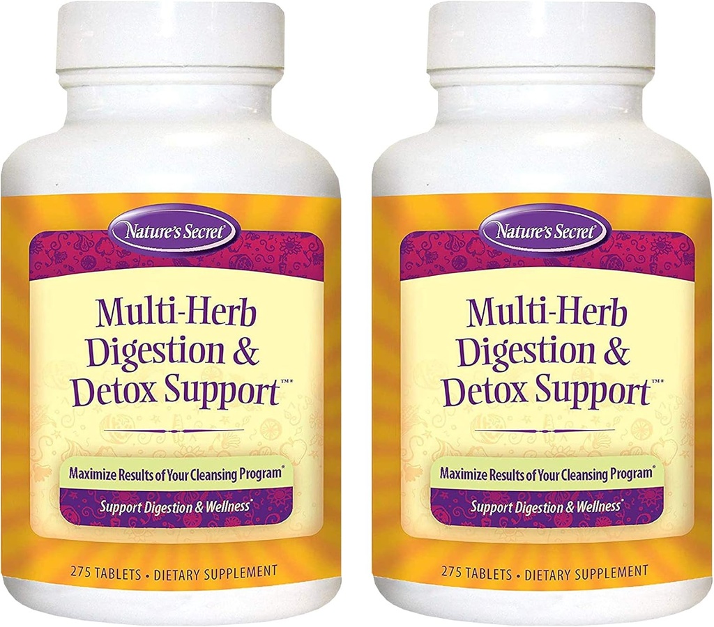 Przyroda Secret Multi- Herb Trawienie i Detox Wsparcie - 275 Tablets - 2 Pack
