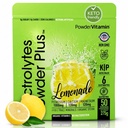 Electrolytes Powder Plus (50 Servings), 0 Calorie Keto, 0 Cukier, No Maltodekstryna, 1000mg potasu, 120mg wapnia, 120mg magnezu, Proszek nawadniający (50 Servings, Lemoniada)