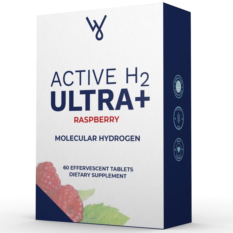Aktywna tabletka H2 Ultra + wodór, naturalna malina. Obsługuje ogólnie Well- Bycie z korzyściami z Molecular Hydrogen 60 Służenia