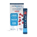 PROTEKT Electrolyte Pakiety do odzyskiwania i nawilżania 124; Organic & Sugar-Free Electrolytes Drinki do 124; Działa szybciej niż proszek Drink 124; On- The- Płynne Napoje Uwodniające 124; Malina, 10 Pack