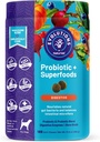 NaturVet Evolutions Probiotic & Superfoods 90ct Soft Chews for Dogs - Mieszanka prebiotyczna i probiotyczna, Enzymy trawienne, Bone Broth, Omega 's - NaurVet