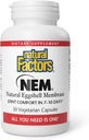 Czynniki naturalne, NEM Natural Eggshell Membrane, Promotes Joint Comfort and Flexibility, 30 kapsułki