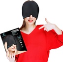 Migrena Ból głowy Relief Cap, 360 Full Head Hot and Cold Therapy Hat with Cool Gel, Ice Head Wrap and Cold Pack Mask, Eye Cap for Tension and Stress Relief