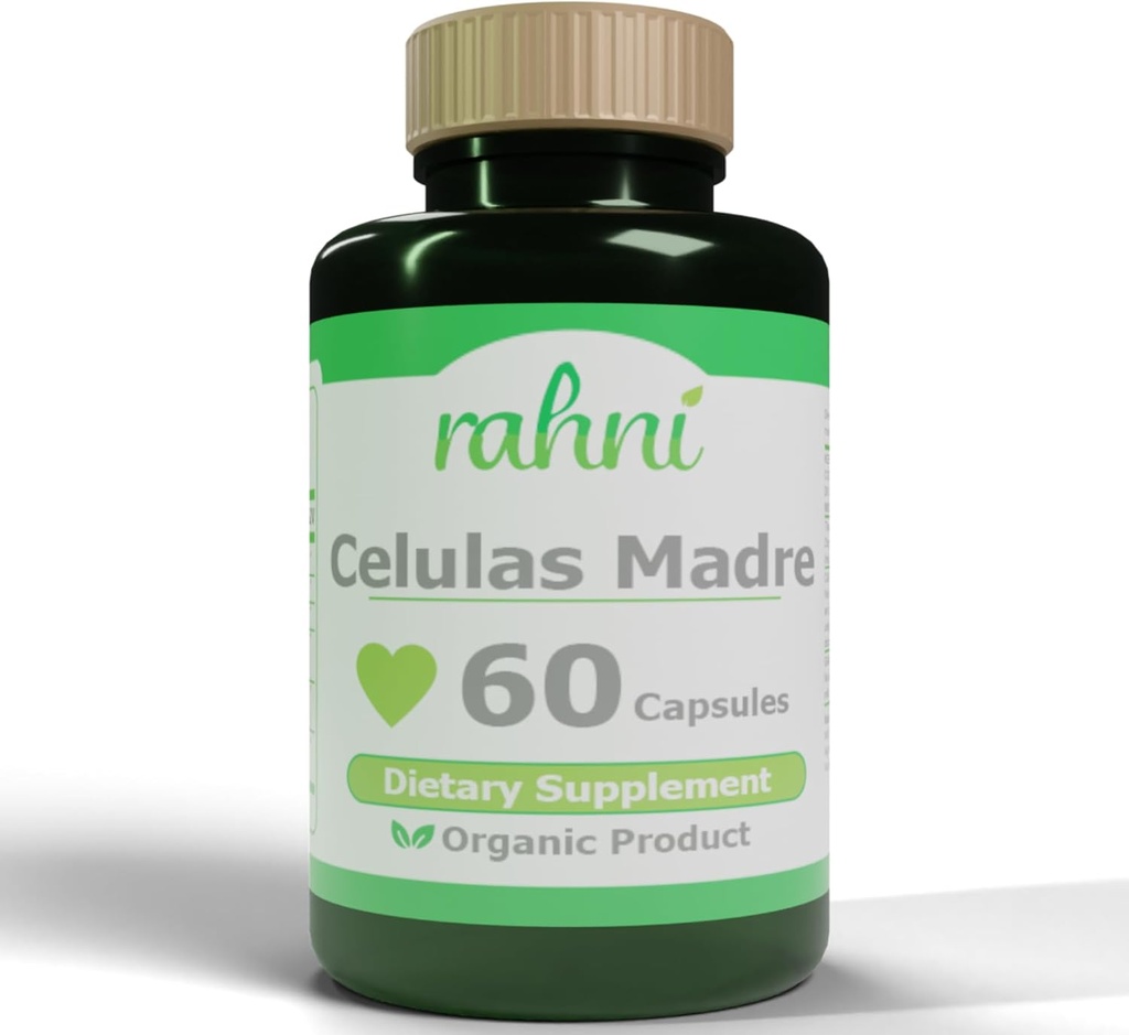 Celulas Madre, Enhancer komórek macierzystych, Non- GMO, Anti Aging, Spirulina 200mg, Komórki uzupełniające, 60 Kapsułki