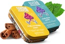 SuperMush Daily Supplement Mint - 2 Minty Flow & Focus + 2 Mięty Kreatywności i Łączności - Mushroom Mint Supplements - Lwy Mane, Cordyceps i Reishi Mieszane Mushrooms