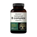 NatureBell Methylled B Complex Vitamin - 240 Kapsułki wegetariańskie - Wysoka biodostępność 12-in-1 Formuła - dla immunologicznego zdrowia i wsparcia energetycznego * - Non-GMO & Gluten- Free