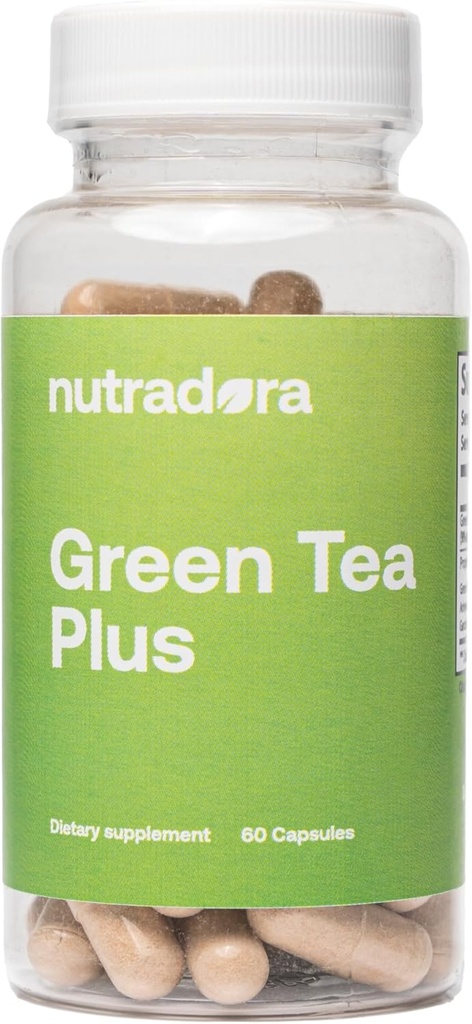 Green Tea Extract Kapsułki z EGCG i Green Coffee Bean Extract - Organiczny suplement ziołowy z wsparcia trawienia dla kobiet i mężczyzn, Wegan, 60 tabletek