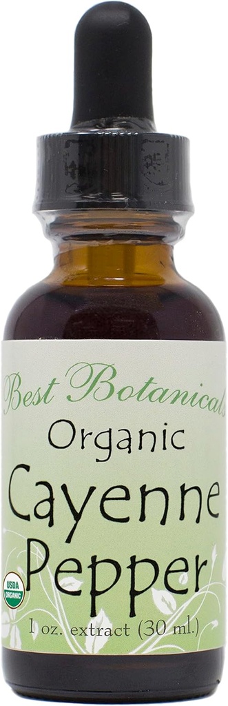 Best Botanicals Organic Cayenne Pepper Extract 1 oz. 160.000 MHU