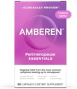 Amberen Perimenopauza, Peri- Menopauza Relief wieloobjawowy, Witamina B, Witamina E i suplement przeciwutleniaczy, Klinicznie pokazane, aby pomóc wsparcia równowagi hormonu, Gorące błyski i nocne poty, 60 Hrabia