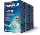Navy SaltPod w / Alkalol (3 30- Pakiety) - Wyłącznie przeznaczone do Naval Nasal Rinse - Sinus Rinse Alkalol Pods dla szybkiej ulgi (90 SaltPod Refiles)