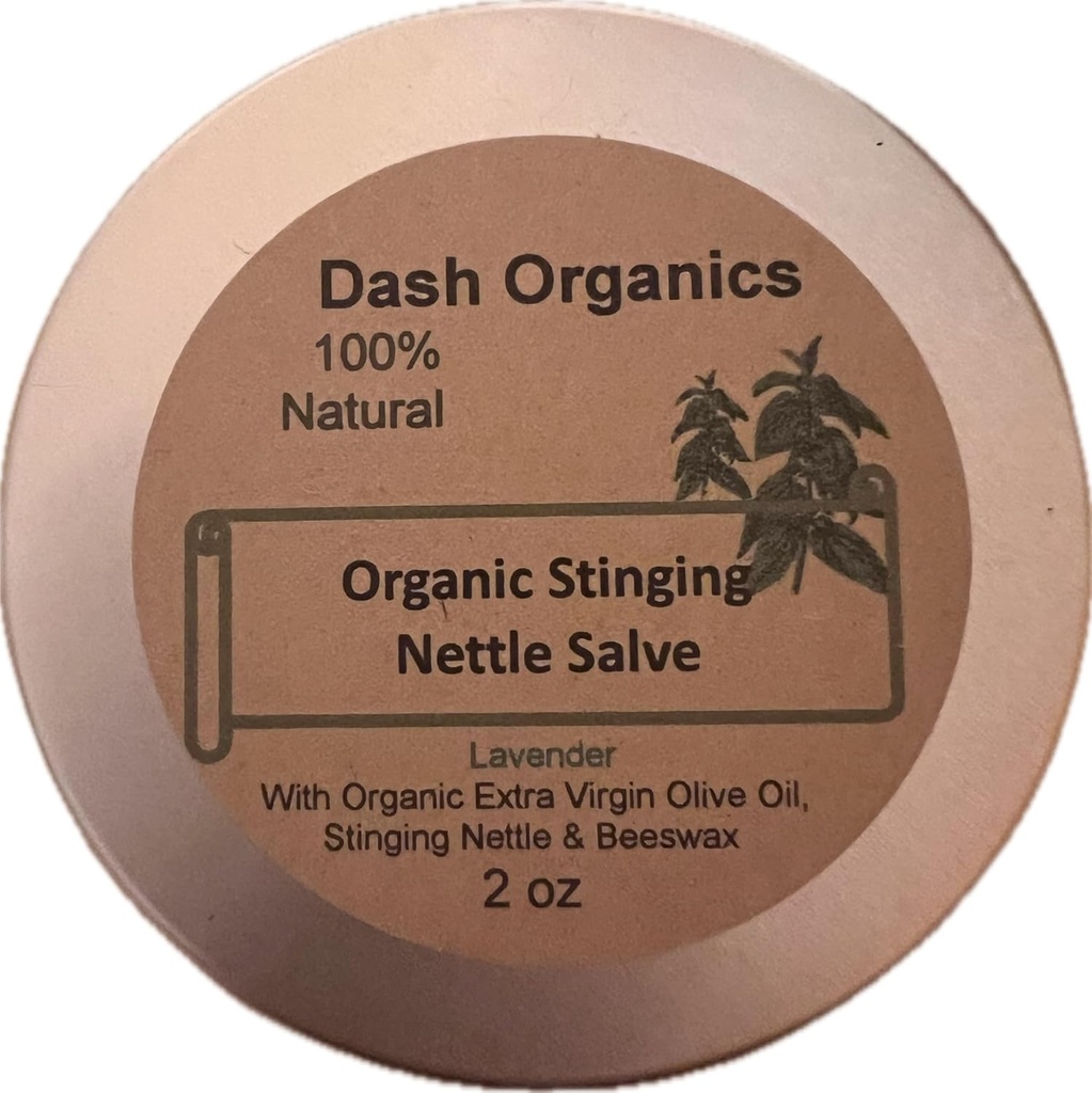 Organic Stinging Nettle Salve 2 oz Nettle 124; Lavender Scenariusz Nettle 124; Anti- Inflammational Joint Relief Pain with Calming Aromatherapy