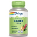 SOLARAY Ginger Root 1100mg < 124; Zdrowa trawa, łączniki i ruch & żołądki Discomfort Support > 124; Całość korzeni > 124; Non-GMO & Vegan > 124; 180 VegCaps